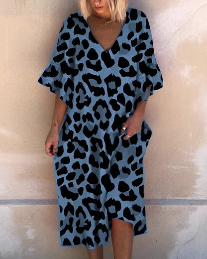 CD | - Rochie cu imprimeu leopard