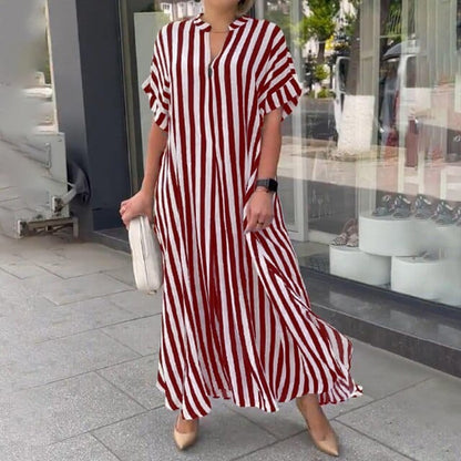 CD | - Rochie elegantă cu dungi