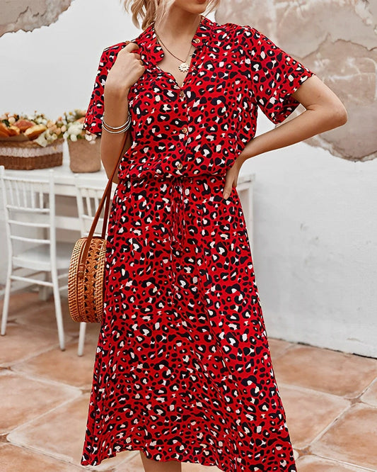 CD | - Rochie cu imprimeu colorat