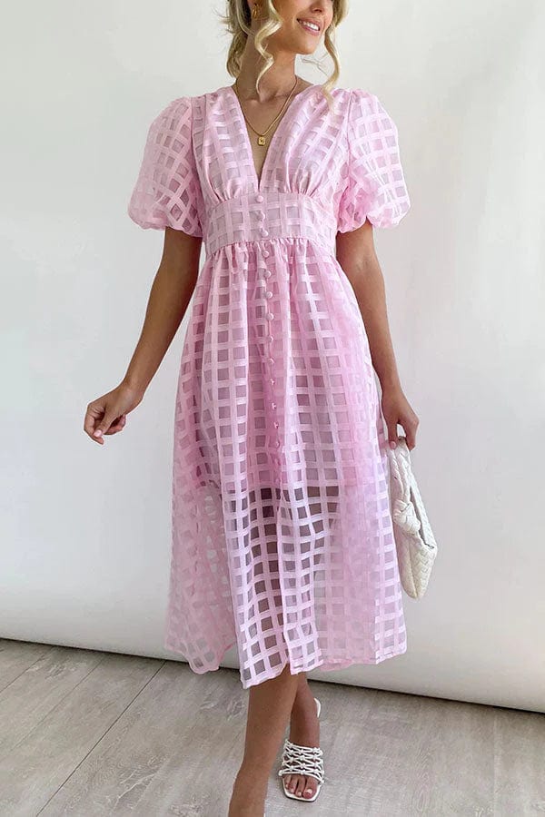 CD | - Rochie elegantă unică cu brațe umflate
