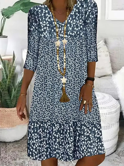 CD | Rochie midi cu decolteu în V