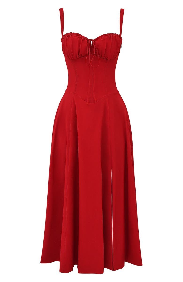 CD | Rochie de vară midi cu bretele și crăpătură pentru eleganță modernă