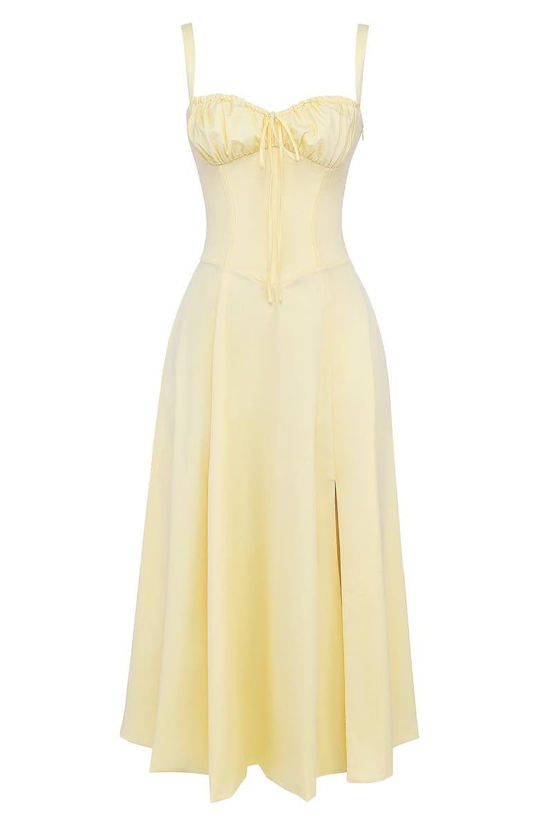 CD | Rochie de vară midi cu bretele și crăpătură pentru eleganță modernă