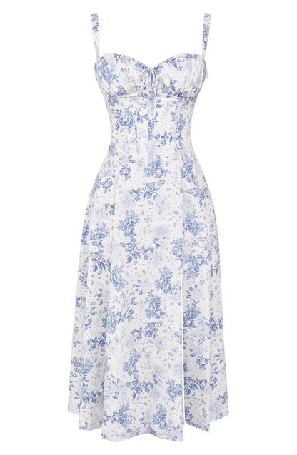 CD | Rochie de vară midi cu bretele și crăpătură pentru eleganță modernă