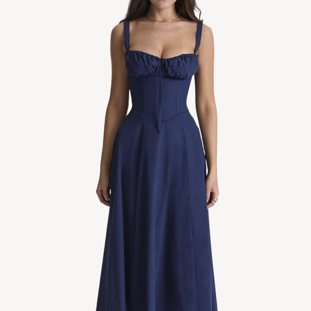 CD | Rochie midi cu flori fără mâneci pentru femei