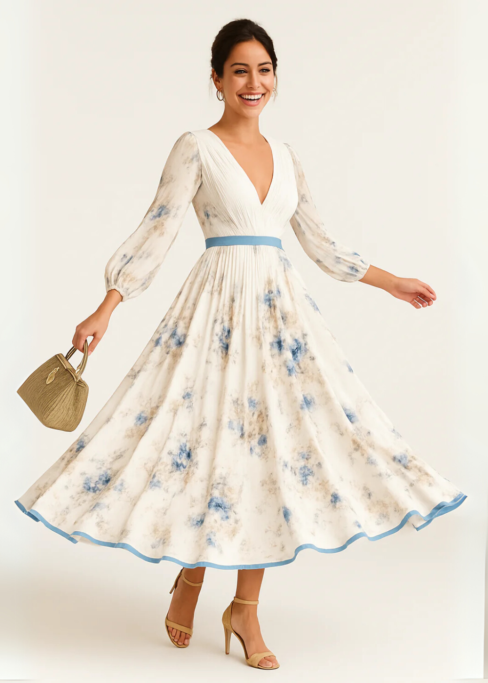 CD | Rochie maxi florală elegantă