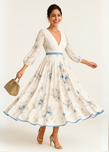 CD | Rochie maxi florală elegantă