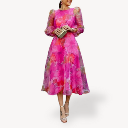 CD | Rochie Midi din sifon floral pentru femei