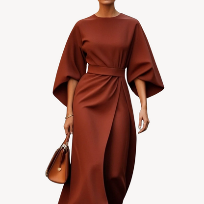 CD | Rochie midi din bumbac cu curea pentru femei