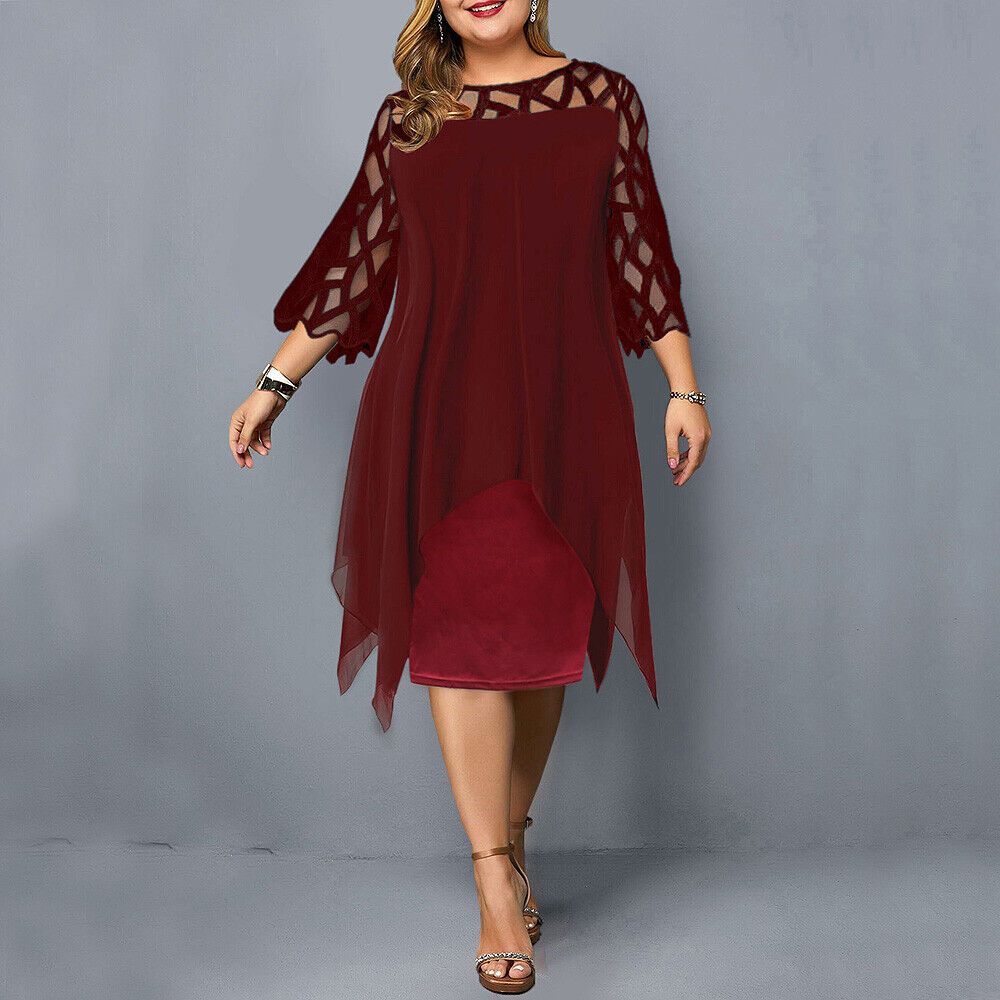 CD | Rochie midi elegantă în mărimi mari