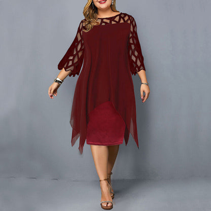 CD | Rochie midi elegantă în mărimi mari