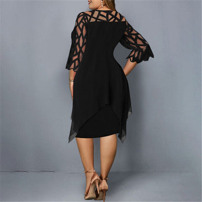 CD | Rochie midi elegantă în mărimi mari