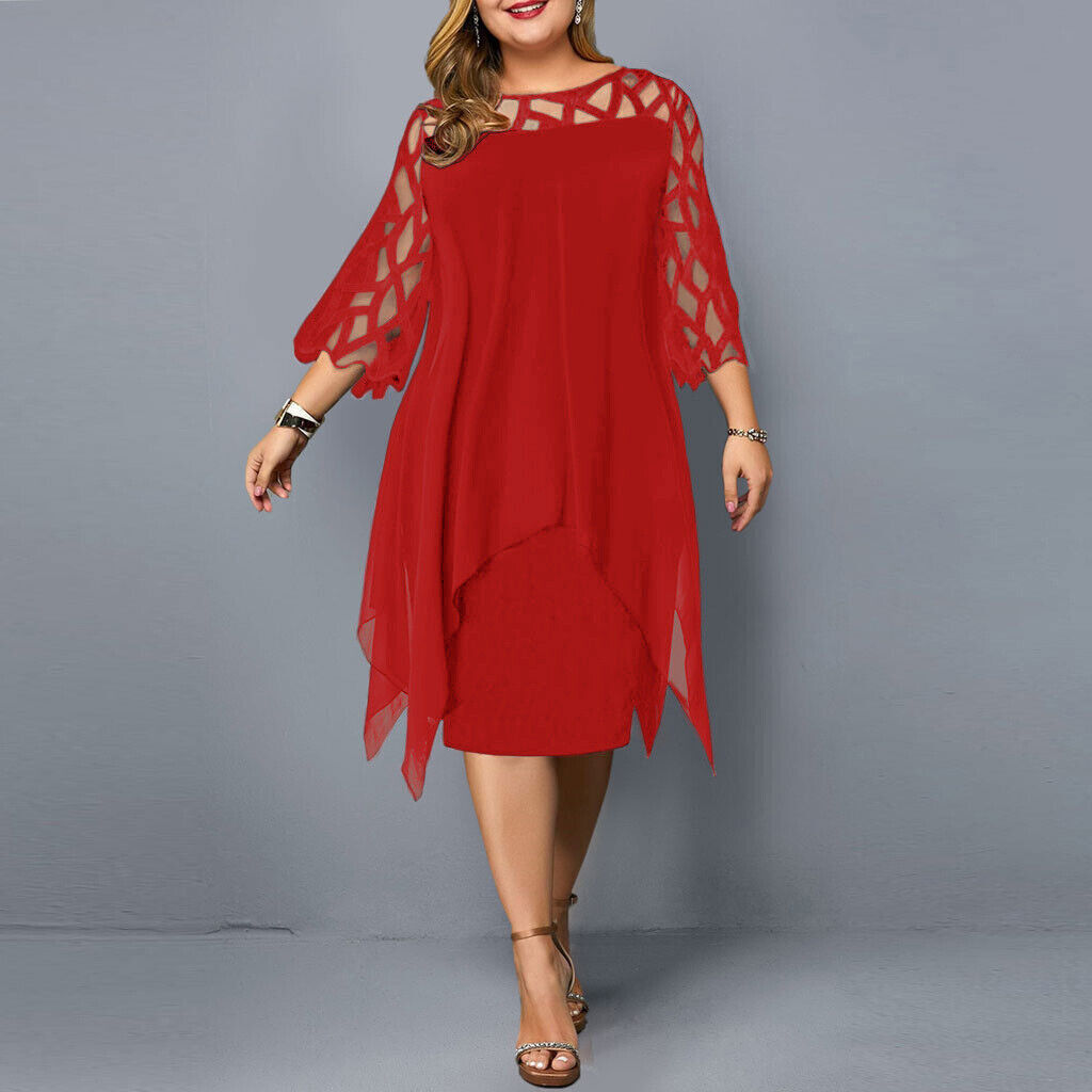 CD | Rochie midi elegantă în mărimi mari