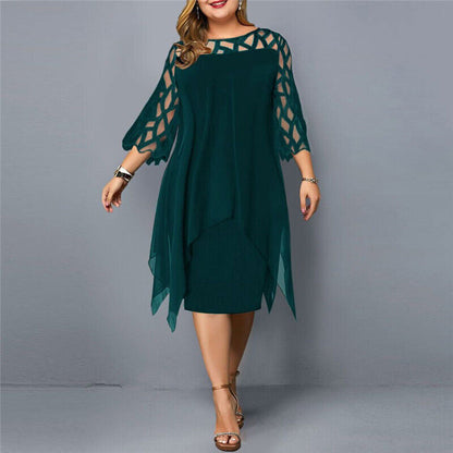 CD | Rochie midi elegantă în mărimi mari
