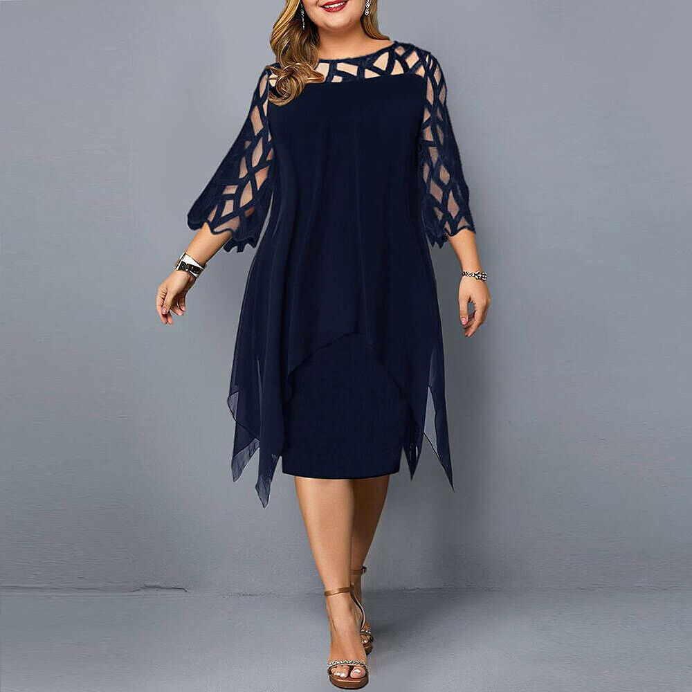 CD | Rochie midi elegantă în mărimi mari