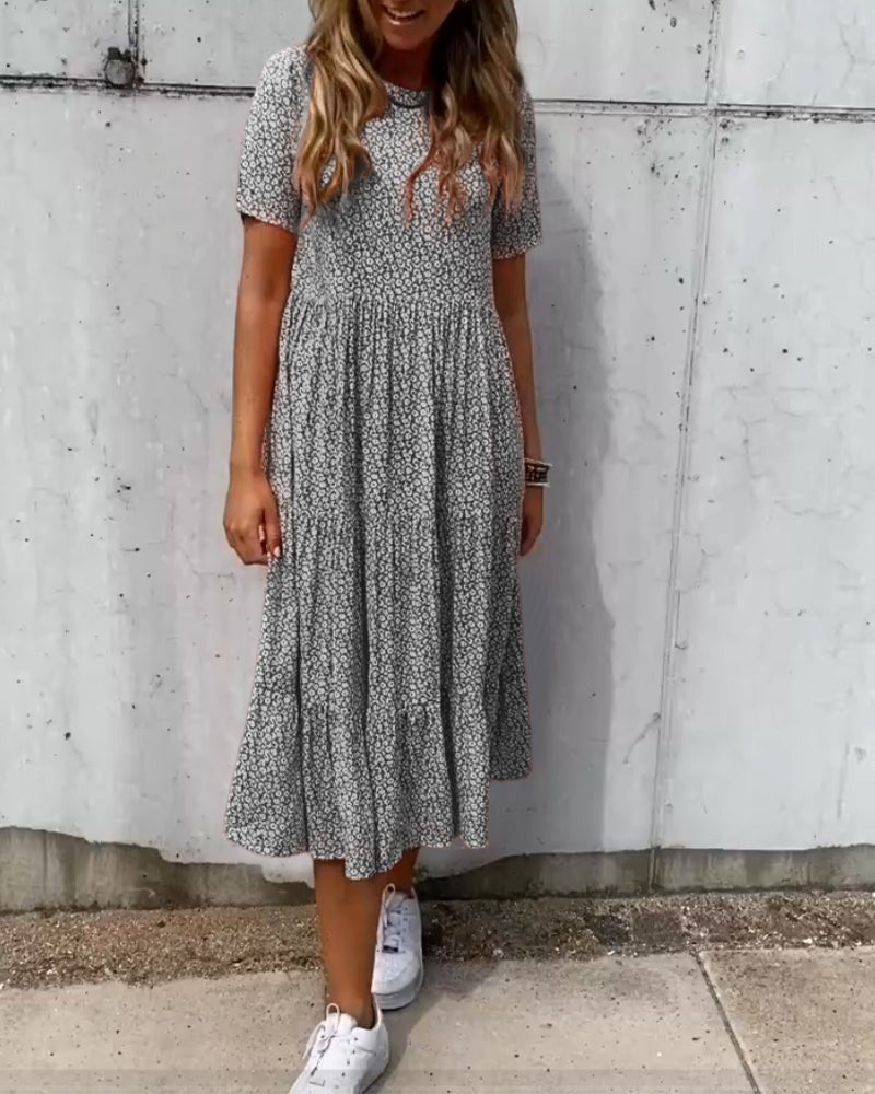 CD | Mira | Rochie midi înflorată