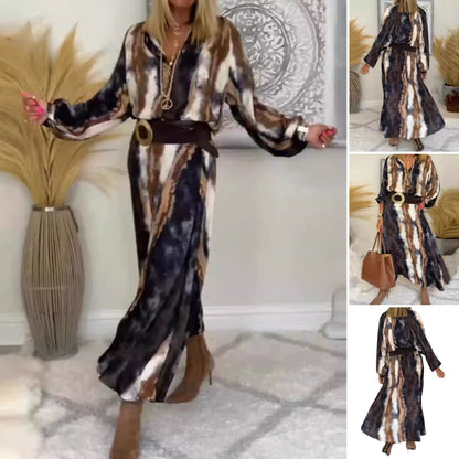 CD | Rochie lungă elegantă Tie & Dye