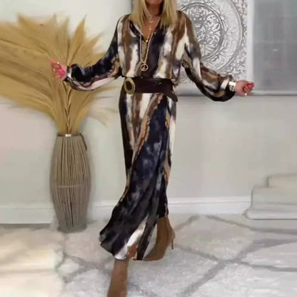 CD | Rochie lungă elegantă Tie & Dye