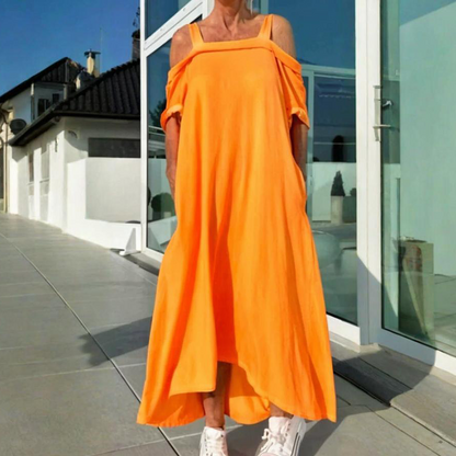 CD | Rochie maxi elegantă și confortabilă pentru femei cu umerii goi