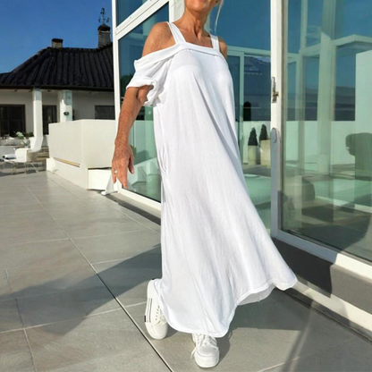 CD | Rochie maxi elegantă și confortabilă pentru femei cu umerii goi