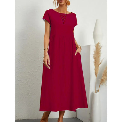 CD | Rochie midi cu buzunar lateral