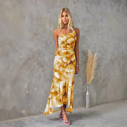 CD | Rochie midi florală elegantă pentru vreme caldă