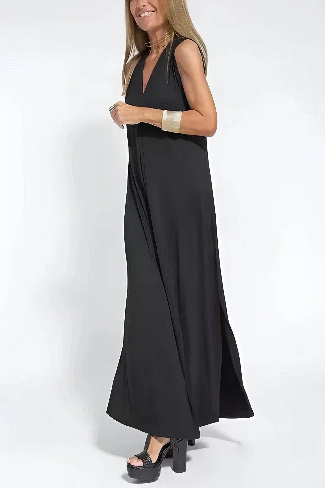CD | Rochie lungă elegantă cu cardigan gratuit