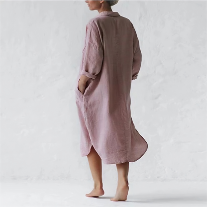 CD | Rochie lungă roz elegantă